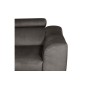 Canapé d'angle convertible en velours luxe 5 places, ASTERIA chocolat clair, angle gauche