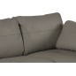 Canapé d'angle convertible en cuir de luxe italien , 5 places CONFORIA, taupe, angle gauche