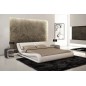 Lit en cuir italien de luxe DREAM, beige, 140x190