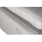 Canapé d'angle relax en 100% tout cuir épais de luxe italien avec relax électrique, 5/6 places KASTER, gris clair, angle droit