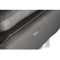 Canapé d'angle relax en 100% tout cuir épais de luxe italien avec relax électrique, 5/6 places KASTER, anthracite, angle gauche