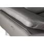 Canapé d'angle relax en 100% tout cuir épais de luxe italien avec relax électrique, 5/6 places KASTER, taupe, angle droit