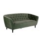 Canapé 3 places en tissu matelassé Rita coloris vert