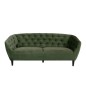 Canapé 3 places en tissu matelassé Rita coloris vert