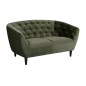 Canapé 2 places en tissu matelassé Rita coloris vert