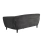 Canapé 3 places en tissu matelassé Rita coloris gris foncé, Vert