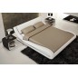 Lit en cuir italien de luxe DREAM, blanc, 160x200