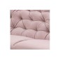 Canapé d'angle en tissu matelassé de qualité Rita coloris rose pale, angle gauche, 4 places Canapé d'angle en tissu matelassé de qualité Rita coloris rose pale, angle gauche, 4 places
