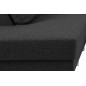 - Canapé d'angle en tissu de qualité CALVI, gris anthracite, angle gauche