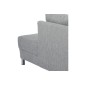 Canapé d'angle en tissu de qualité CALVI, gris clair, angle gauche