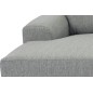 Canapé d'angle en tissu de qualité CALVI, gris clair, angle gauche