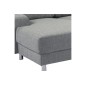 Canapé d'angle en tissu de qualité CALVI, gris clair, angle gauche