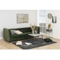 Canapé 3 places avec couchage en tissu Josty couleur vert forêt