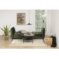 Canapé 3 places avec couchage en tissu Josty couleur vert forêt