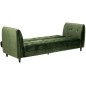 Canapé 3 places avec couchage en tissu Josty couleur vert forêt