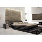 Lit en cuir italien de luxe DREAM, noir, 140x190