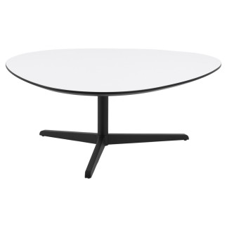 Table basse BARTENS, plateau en mélaminé blanc