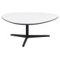 Table basse BARTENS, plateau en mélaminé blanc