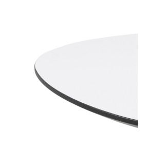 Table basse BARTENS, plateau en mélaminé blanc