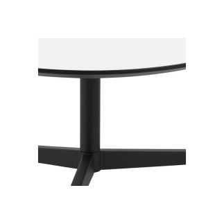 Table basse BARTENS, plateau en mélaminé blanc