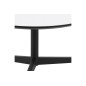 Table basse BARTENS, plateau en mélaminé blanc