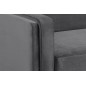 Canapé 2 places en tissu de qualité MONTERO, gris foncé Canapé 2 places en tissu de qualité MONTERO, gris foncé