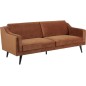 Canapé 3 places en tissu de qualité MONTERO, coluleur marron cuivre Canapé 3 places en tissu de qualité MONTERO, coluleur marron cuivre