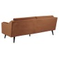 Canapé 3 places en tissu de qualité MONTERO, coluleur marron cuivre Canapé 3 places en tissu de qualité MONTERO, coluleur marron cuivre