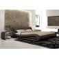 Lit en cuir italien de luxe DREAM, noir, 140x190