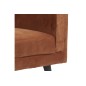 Canapé 3 places en tissu de qualité MONTERO, coluleur marron cuivre Canapé 3 places en tissu de qualité MONTERO, coluleur marron cuivre