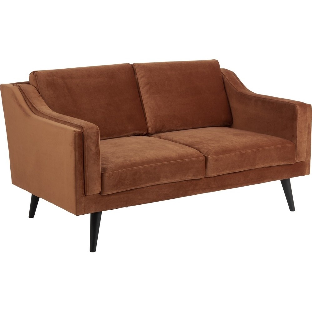 Canapé 2 places en tissu de qualité MONTERO, couleur : marron cuivre Canapé 2 places en tissu de qualité MONTERO, couleur : marron cuivre