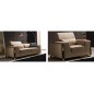 2eme paiement de la commande: Canapé 3 places + fauteuil en cuir italien buffle luxy, beige, 6x sans frais, total de la commande