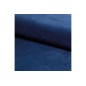 Lit double en tissu velours de qualité ASMA, bleu, avec sommier à lattes, 160x200