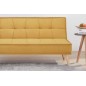Canapé 2 places en tissu de qualité URAL, jaune moutarde Canapé 2 places en tissu de qualité URAL, jaune moutarde