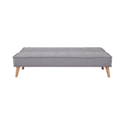 Canapé 2 places avec couchage en tissu de qualité URAL, gris