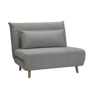 Fauteuil banquette convertible en tissu de qualité, gris, SPIRIT