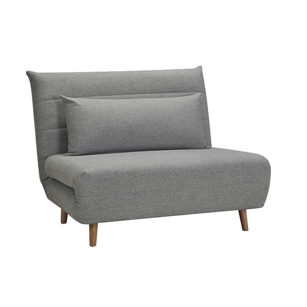 Fauteuil banquette convertible en tissu de qualité, gris, SPIRIT