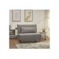 Fauteuil banquette convertible en tissu de qualité, gris, SPIRIT