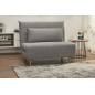Fauteuil banquette convertible en tissu de qualité, gris, SPIRIT