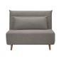 Fauteuil banquette convertible en tissu de qualité, gris, SPIRIT