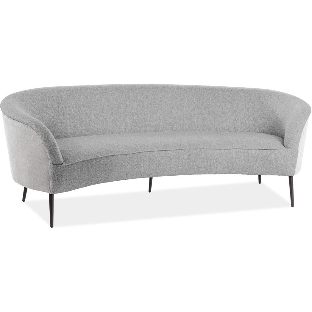 Canapé 3 places en tissu de qualité ELISE, gris foncé Canapé 3 places en tissu de qualité ELISE, gris foncé