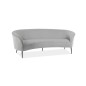 Canapé 3 places en tissu de qualité ELISE, gris foncé Canapé 3 places en tissu de qualité ELISE, gris foncé