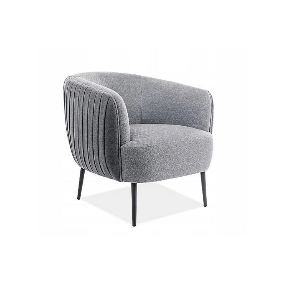 Fauteuil 1 place en tissu de qualité LENA, gris, 2 places Fauteuil 1 place en tissu de qualité LENA, gris, 2 places
