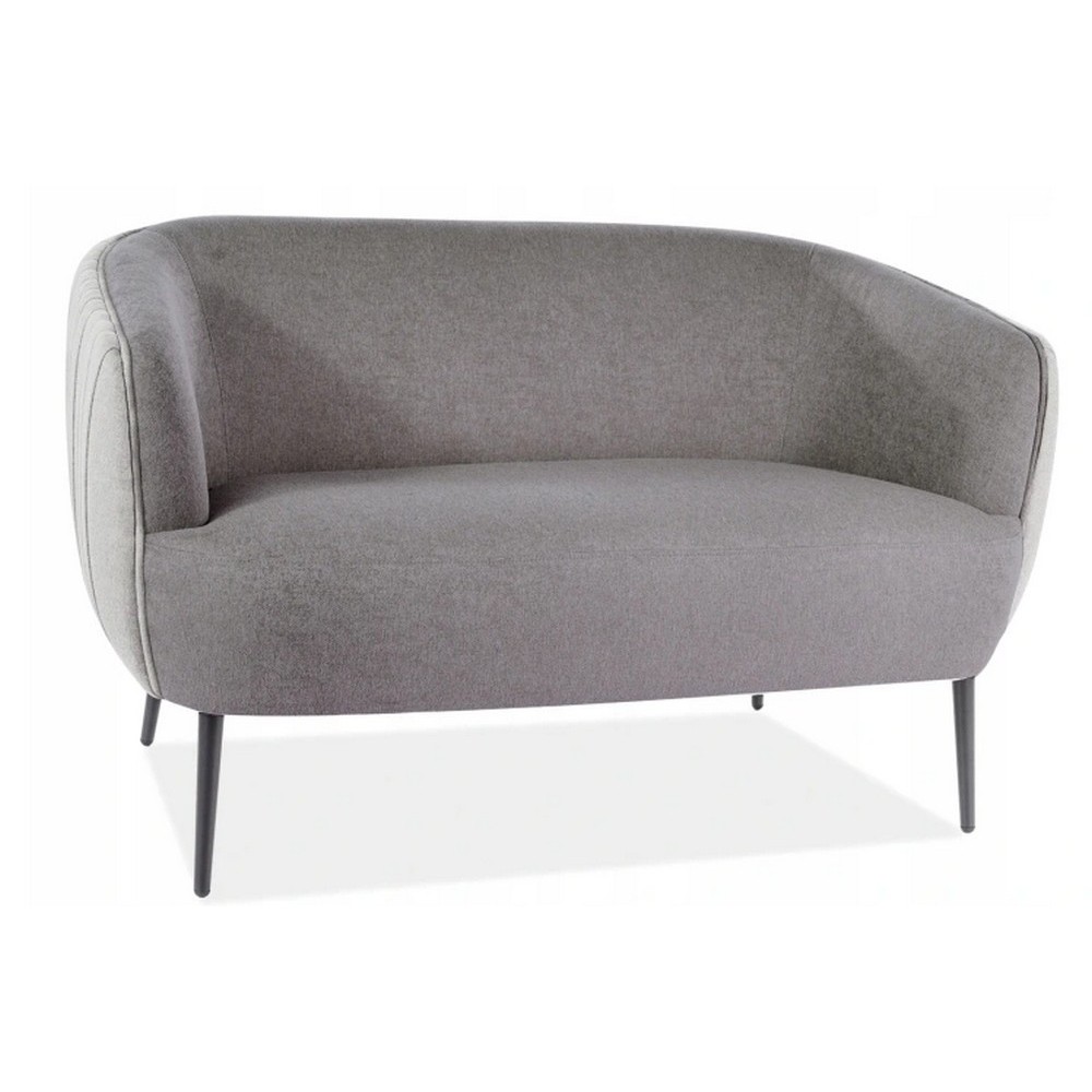 Canapé 2 places en tissu de qualité LENA, gris Canapé 2 places en tissu de qualité LENA, gris