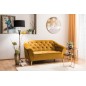 Fauteuil 1 place GALLERY en tissu de qualité, couleur curry