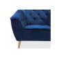 Fauteuil 1 place GALLERY en tissu de qualité, couleur bleu