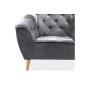 Fauteuil 1 place GALLERY en tissu de qualité, couleur gris