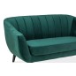 Canapé ELSA 2 places en tissu de qualité, couleur vert Canapé ELSA 2 places en tissu de qualité, couleur vert