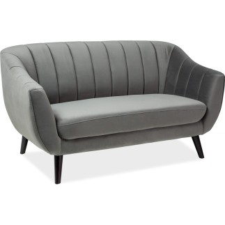 Canapé ELSA 2 places en tissu de qualité, couleur gris
