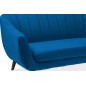 Canapé ELSA 2 places en tissu de qualité, couleur bleu foncé Canapé ELSA 2 places en tissu de qualité, couleur bleu foncé